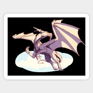 Fliing dragon - colored pencil drawing Magnet